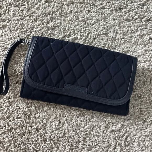 Vera Bradley Blue Cuban Tiles Tote Bag & Navy Wallet Set - Picture 2 of 8